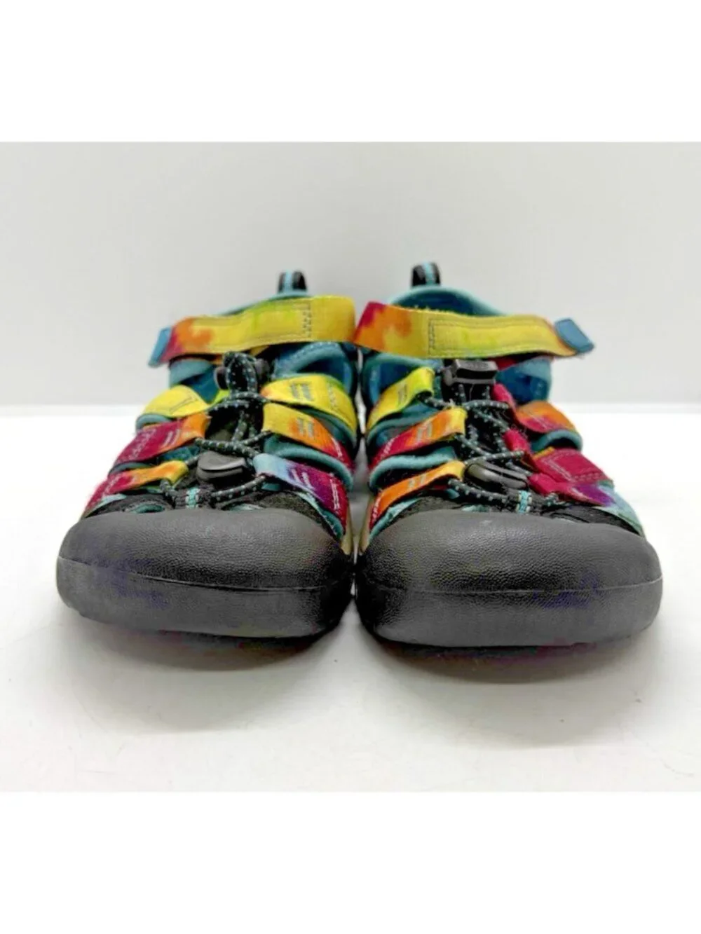 KEEN Big Kids Shoes Newport H2 Rainbow Tie Dye Water Sandals US 2/EU 34 1018441